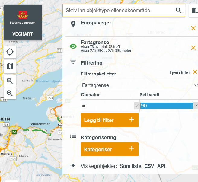 vegkart download functions